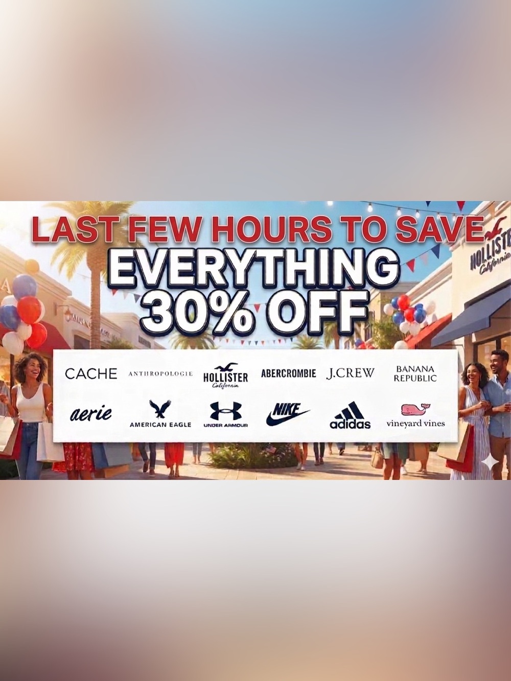 Last few hours to save 30%